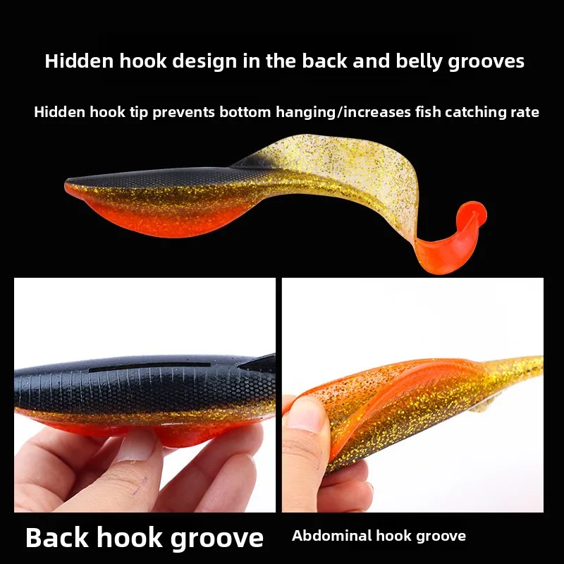 Dragon Grub 15cm – Vinilo cola rizada para lubina y lucio - imagen 4
