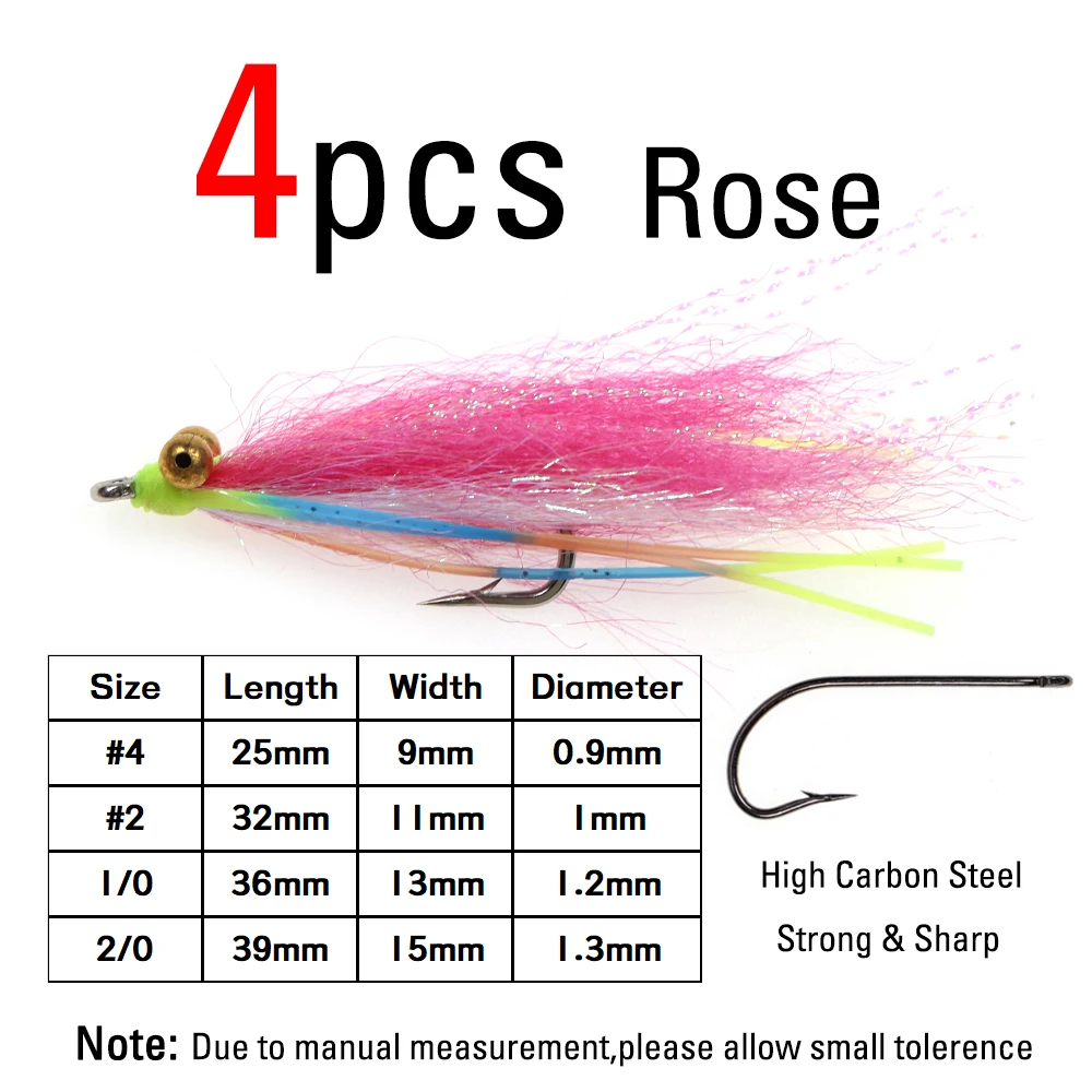 4pcs Rose