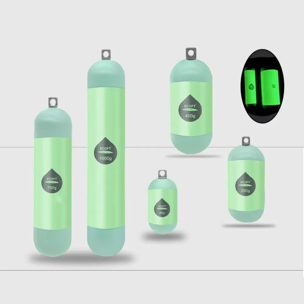 Plomo de pesca de mar luminoso de fundición larga, conector de gancho dividido, conector de hierro, protección del medio ambiente, 80g-200g - imagen 2