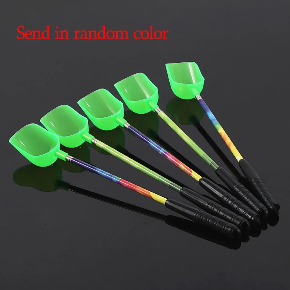MNFT-cuchara de lanzamiento de cebo de pesca, herramienta telescópica de 3 secciones, colorida, de carbono, portátil, para carpa, 1 ud. - imagen 4