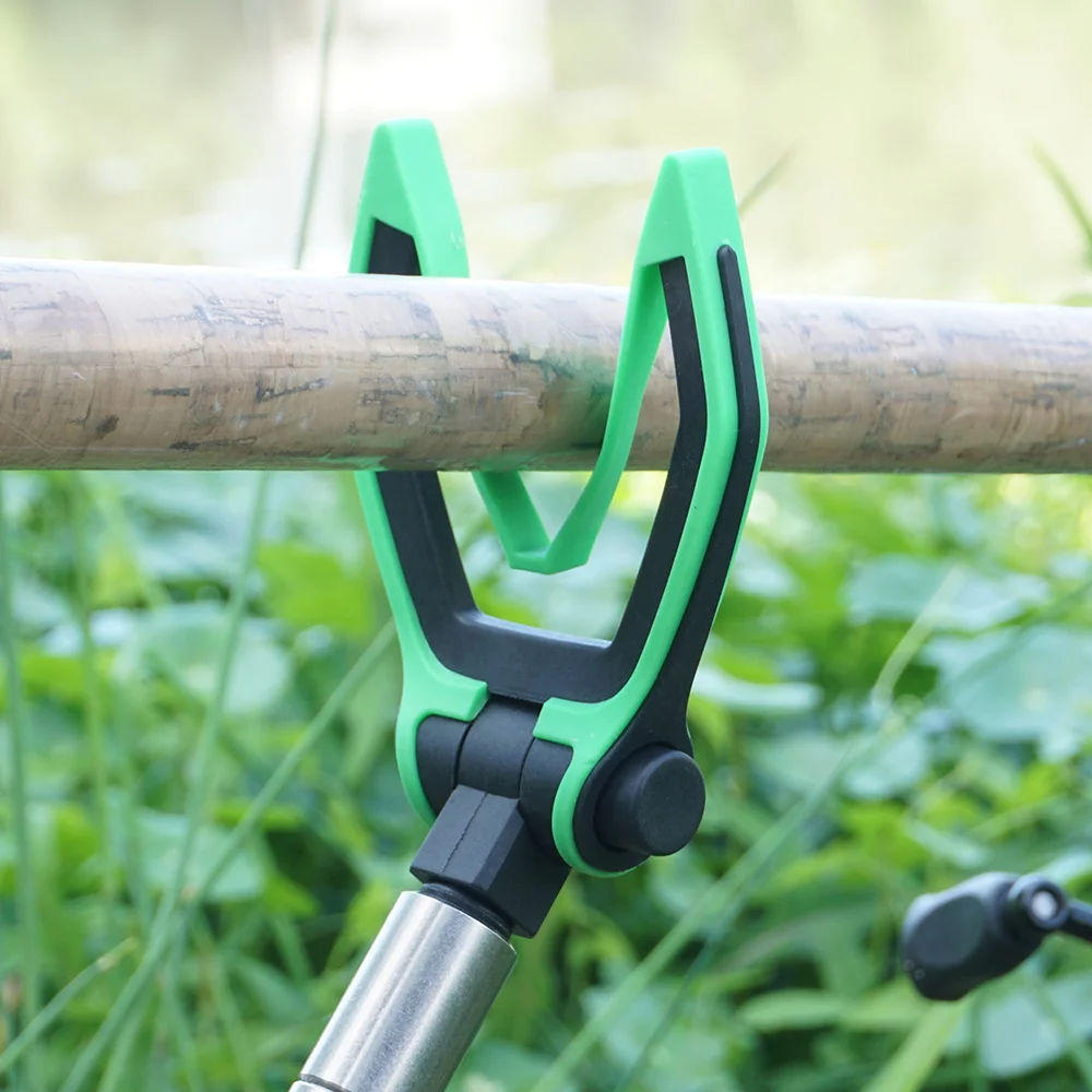 Hirisi, 1 Uds., cabezal de descanso para caña de pescar de carpa para palos de banco de pesca, barra de zumbido, alimentador, cabezal de apoyo para caña, accesorios de pesca - imagen 2