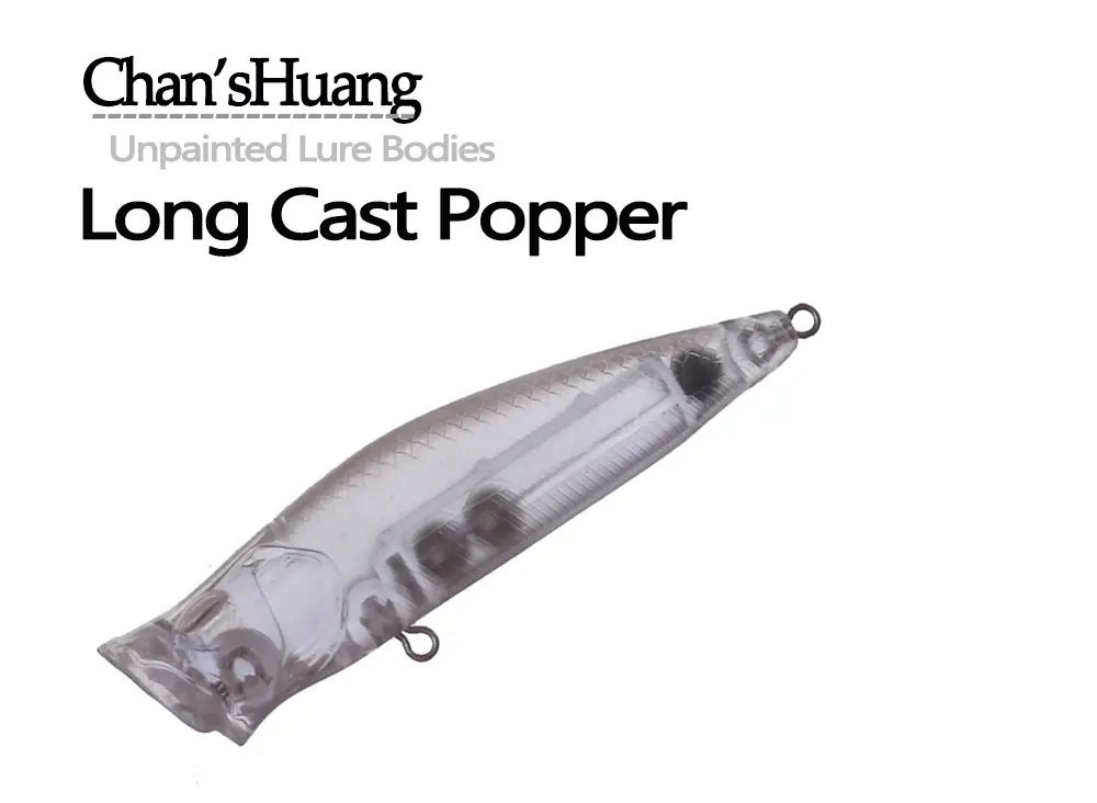 Lote de 20 señuelos Popper largos sin pintar Chan'sHuang