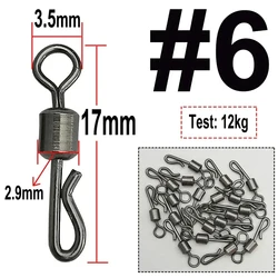 Conector giratorio Quick Link para pesca de carpa con boilies