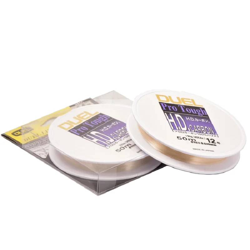 Línea de carbono de pesca japonesa dboat, sublínea de doble mar, pesca en roca asiática, alambre frontal resistente al desgaste, 50m, fishi - imagen 4