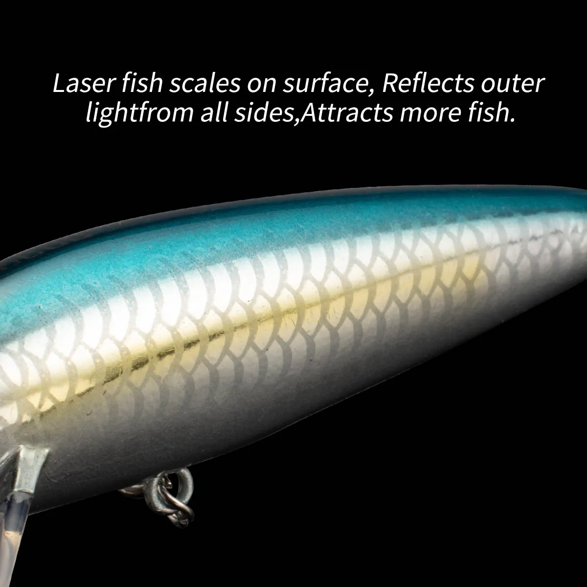 JOHNCOO-señuelo de pesca de pececillo hundido, 7cm, 7,5g, señuelo Artificial para trucha, corriente, lago, Jerkbait, pesca en roca, cebos duros - imagen 5