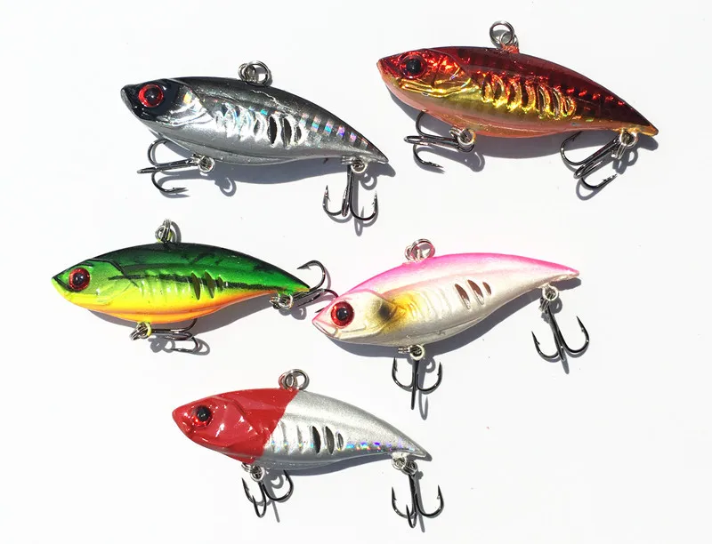 Señuelo de pesca VIB 6,5 cm 11g señuelos artificiales vibración cebo duro captura pez lubina bagre mandarín lote 5 piezas venta - imagen 3