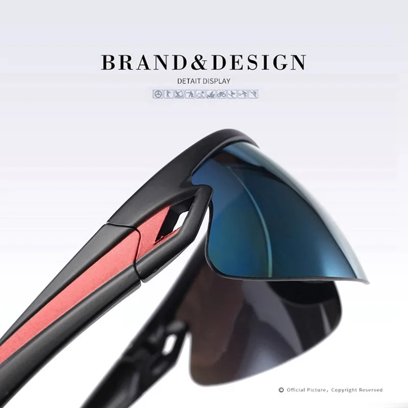 Gafas de deportes nuevos, pesca al aire libre, ciclismo, camping, gafas de protección solar, accesorios de equipo de pesca polarizados anti UV - imagen 4