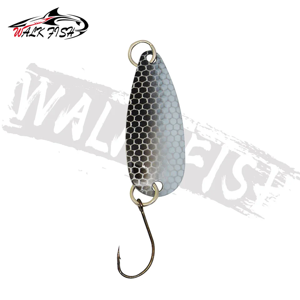 WALK FISH-señuelo de pesca giratorio, 1 unidad, 40mm, 3,5g, cuchara de pesca, señuelo de trucha, Wobblers, cebo giratorio, cebo duro - imagen 5