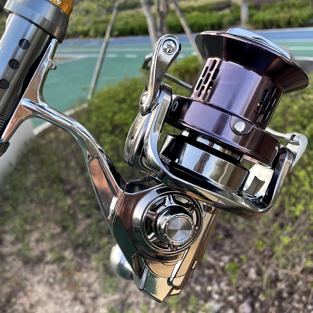 Carrete giratorio De Pesca De Metal, cuchara Molinete De arrastre máximo De 25KG, Accesorios De Pesca, aparejos De carpa De Mar - imagen 3