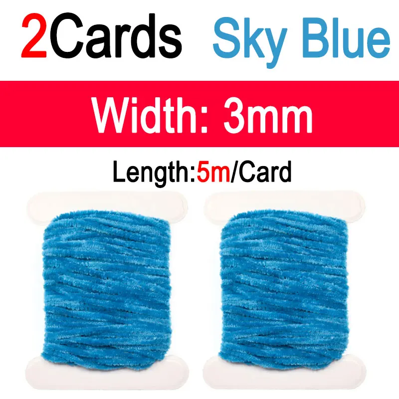2pcs Sky Blue 3mm