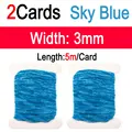 2pcs Sky Blue 3mm