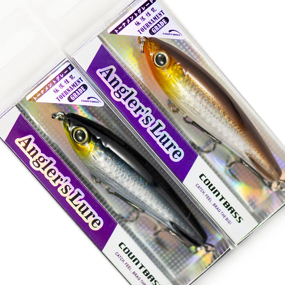 Lápiz láser 3D Countbass 80 mm 3-5/32" 11,6 g 13/32 oz. Señuelos de pesca de superficie Topwater Stick Bait Bass Leurre Peche - imagen 2