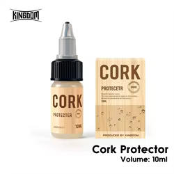 Pasta de mantenimiento de corcho con mango de varilla Kingdom, 10ml, resistente al agua, resistente a grietas, anticorrosión, pasta protectora de madera para el cuidado de la manija
