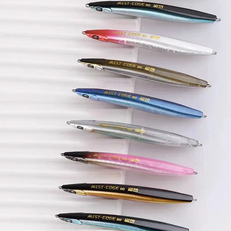 Lanqie-señuelo de pesca AKFS 60/80/90 de largo alcance, cebo duro de lubina Artificial, 6/15/19g, novedad - imagen 5