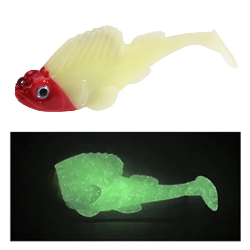 1 unid. anzuelos ocultos para jigging, Cebo blando 12g 22g, Silicona cola T wobblers, Señuelo de pesca, Señuelos artificiales para lubina, trucha, lucio - imagen 5
