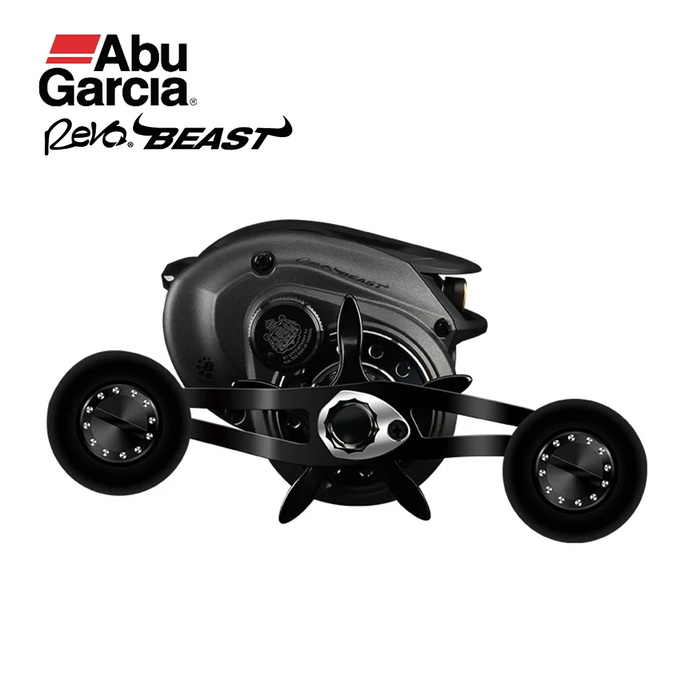 Abu García Original REVO 4 BEAST carrete de pesca Baitcasting sistema de doble rotura 7 + 1BB 14KG fibra de carbono perfil bajo agua salada - imagen 3