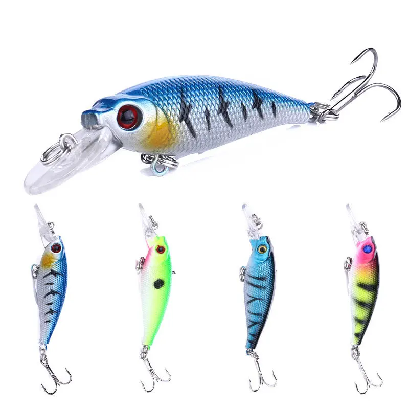 65mm 5g Langzaam Zinkende Minnow Vissen Lokt Kunstmatige Harde Aas Crankbait voor Zoetwater Bass Jerkbait Plastic Swimbait apparatuur - imagen 3
