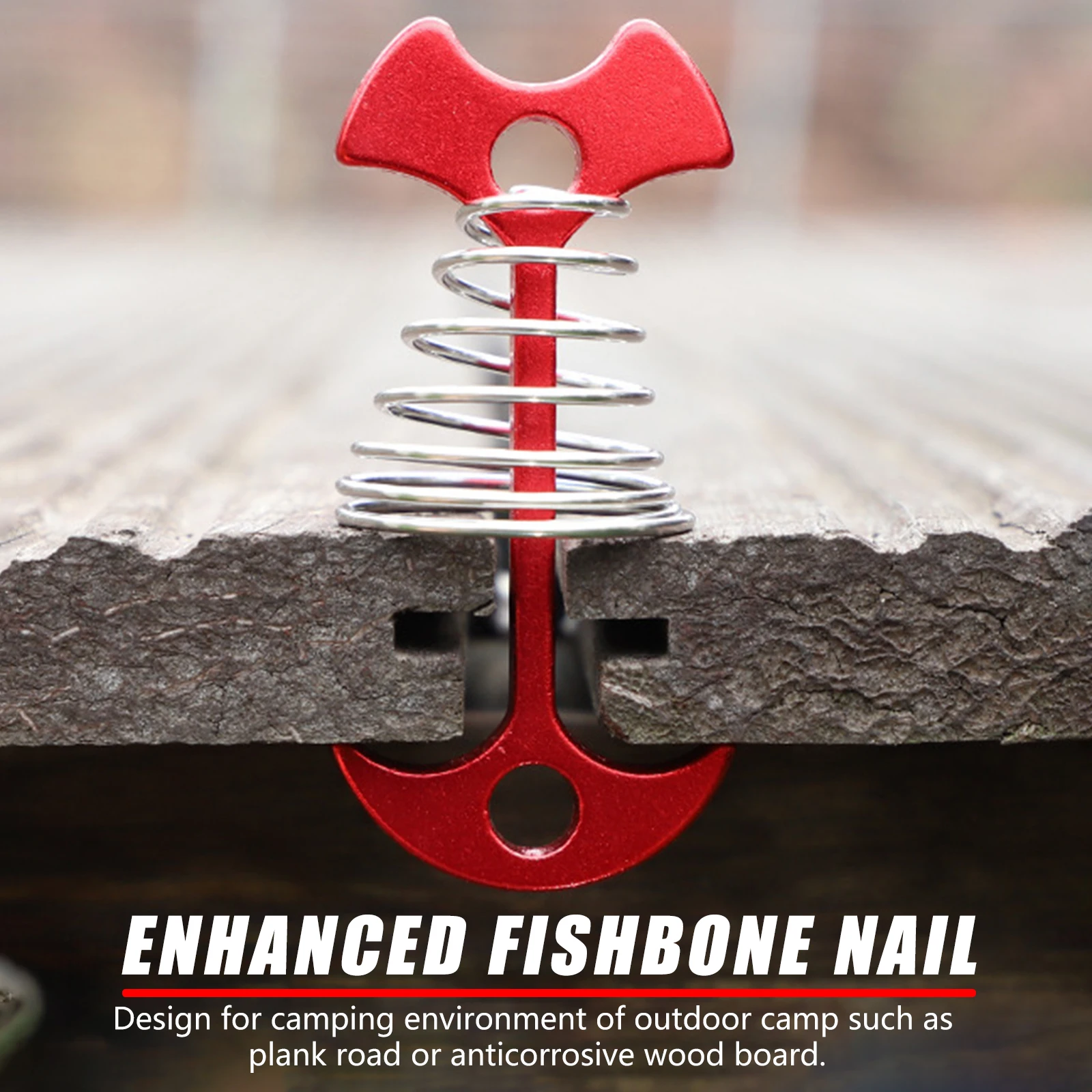 Accesorios para tienda de campaña, cuerda extendida a prueba de viento para acampar al aire libre, tienda de supervivencia salvaje, suministros para exteriores de inserción fija, 4 Uds.