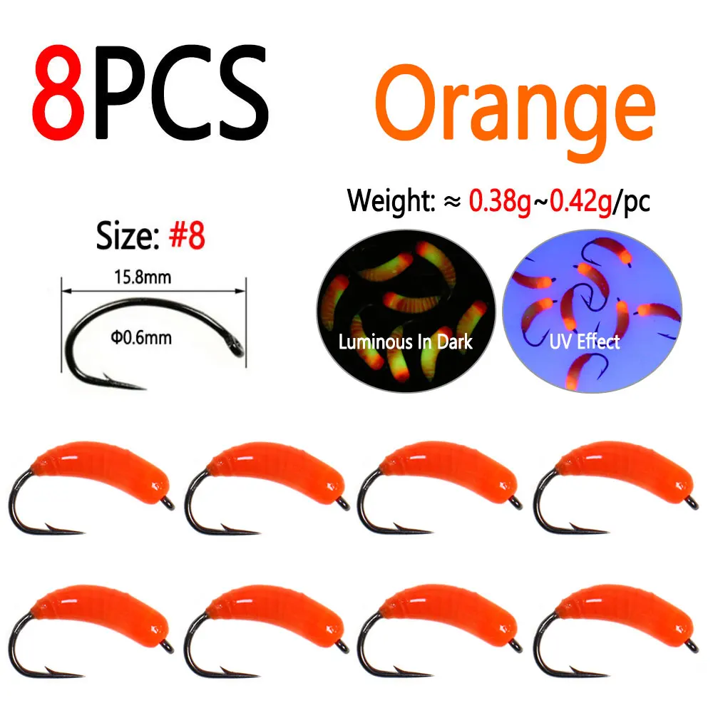 8pcs Orange