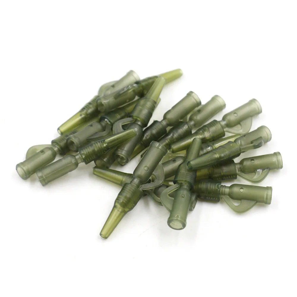 Juego de 10 Mini Clips de plomo y gomas traseras de 20 piezas, Kit de aparejos de pesca de carpa, accesorios para equipo de aparejo de pesca de carpa - imagen 3