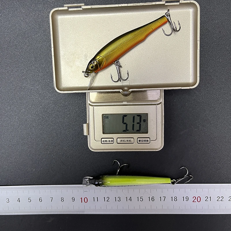 Señuelos de Pesca de pececillo de hundimiento lento, Wobblers rodantes para Lucio de agua dulce, trucha, cebo Artificial, accesorios de Pesca, 70mm, 5g - imagen 5