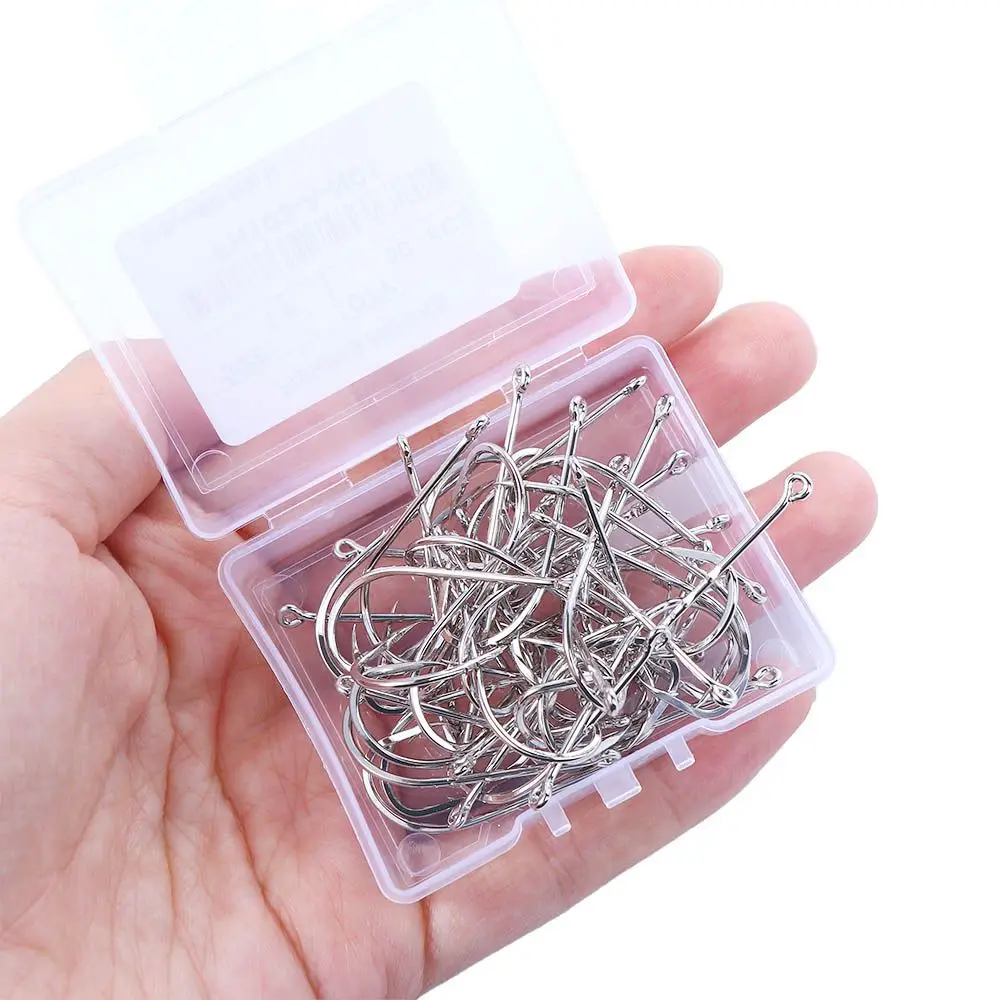 Anzuelo de pesca de un solo círculo afilado antioxidante, anzuelo de pesca de vástago largo, anzuelo de púas, anzuelo de cebo estrecho compensado, acero rico en carbono - imagen 5