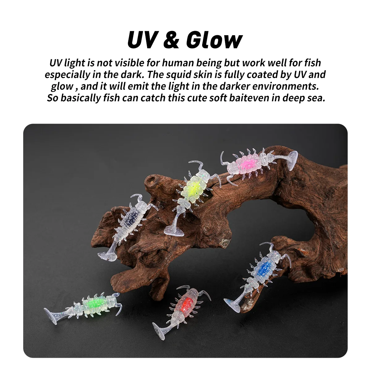 20 unids/caja juego de señuelos de pesca Ajing señuelo de pesca ultraligero cebo suave para trucha 3,5 cm 0,9g señuelo suave - imagen 5