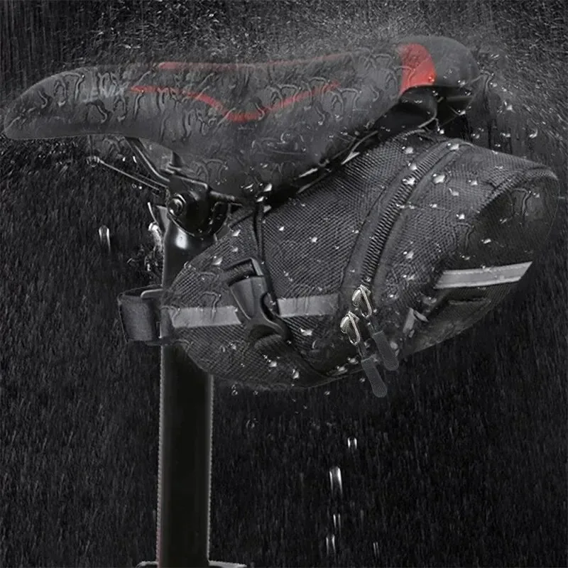 Bolsa trasera Universal para bicicleta de montaña, bolsa trasera para asiento impermeable, suministros para ciclismo al aire libre, accesorios para bicicleta - imagen 4
