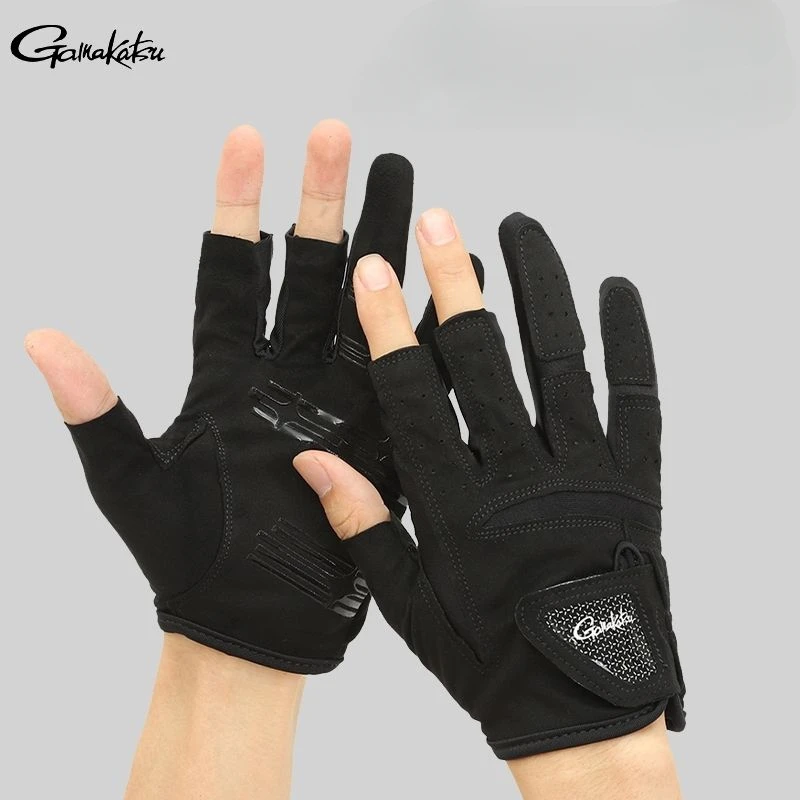 Guantes de pesca Gamakatsu – Antideslizantes, transpirables y antiprotección - imagen 2