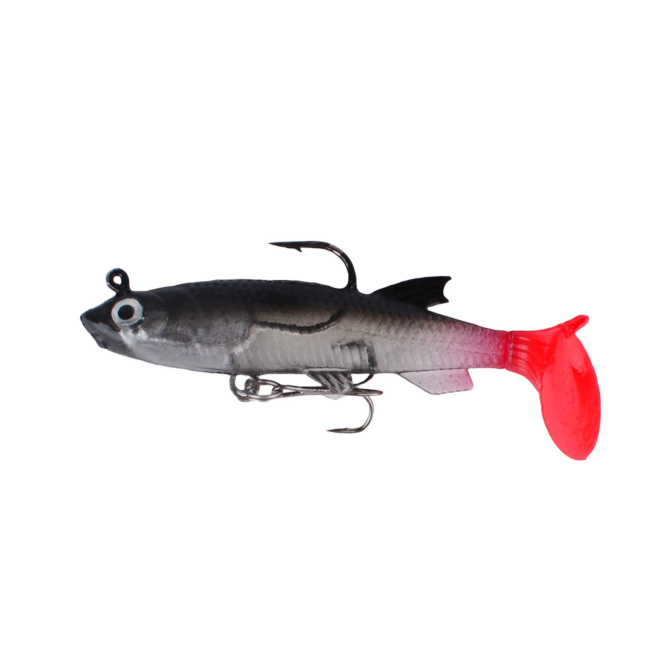 Swimbait hundible cola en T – Señuelo de vinilo para lucio - imagen 5