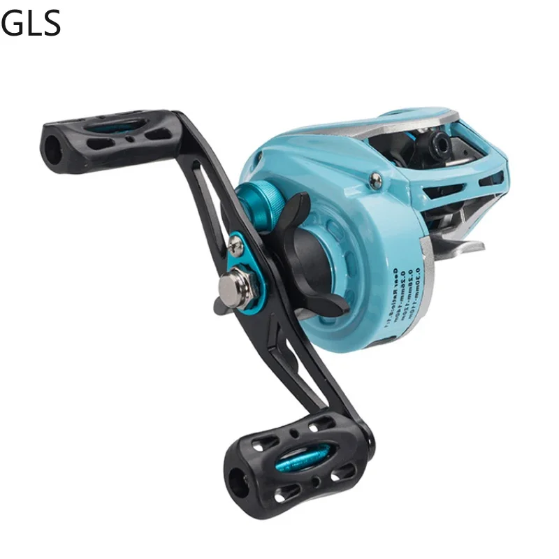 Carrete de pesca de Metal de alta velocidad, 19 + 1 rodamientos de bolas, relación de engranaje 8,1: 1, rueda de pesca de Baitcasting ocean - imagen 2