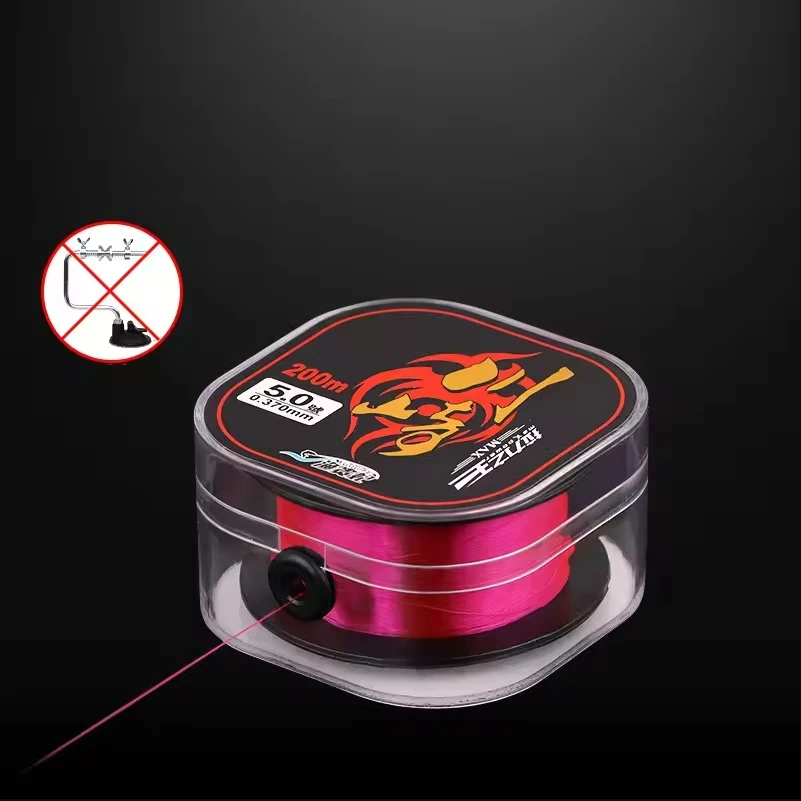 La mejor línea de pesca de nailon monofilamento, 200m, sin fluorocarbono, hundimiento, alta resistencia a la abrasión, accesorios de pesca estirables - imagen 2