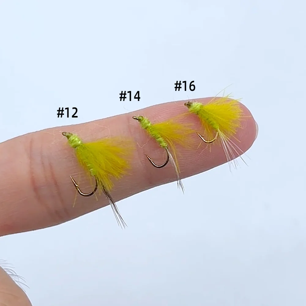 Wifreo 5 piezas/6 piezas # 12 # 14 # 16 CDC mosca seca con púas mayfly cebos de insectos artificiales moscas de pesca con mosca trucha Gryling Señuelos de pesca - imagen 4