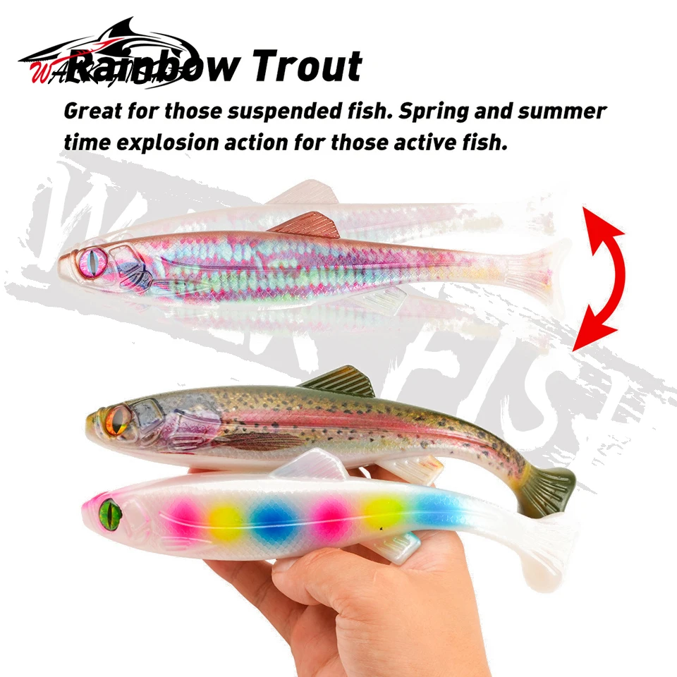 Walk Fish Swimbait vinilo 19cm – Paleta sábalo cola en T para lucio - imagen 3