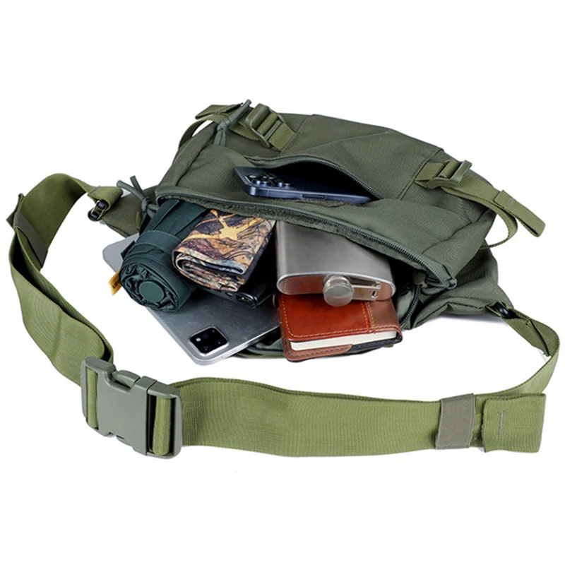 Tactische Vissen Heuptas Wandelen Trekking Klimmen Kamperen Sport Crossbody Tassen Molle Lure Outdoor Reizen Woon-werkverkeer Heuptasje - imagen 5