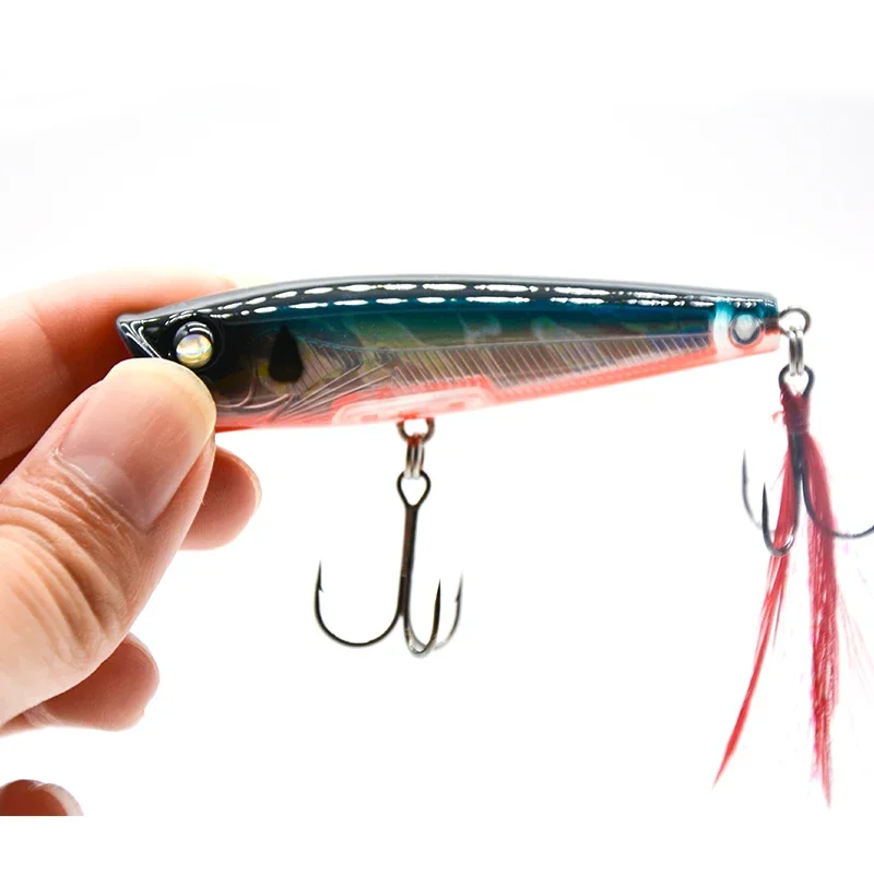 TAKEDO-Popper LB65, señuelos Popper de fundición de ojos 3D, 65mm, 7g - imagen 3