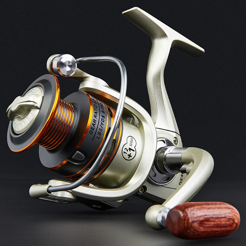 Carrete de pesca giratorio BILLINGS serie 1000-7000 con carrete de Metal 5,1/5,2:1 relación de engranaje carrete giratorio para pesca en agua dulce/salada - imagen 2