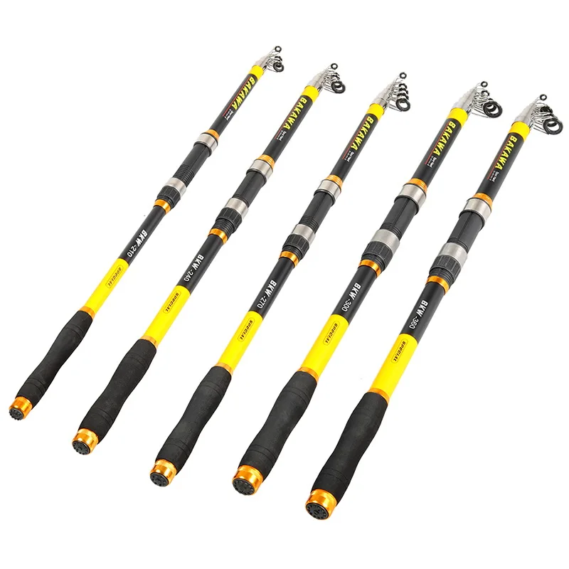 JOSBY-caña de pescar telescópica de fibra de carbono FRP +, accesorio portátil de 2,1 M, 2,4 M, 2,7 M, 3,0 M, 3,6 M - imagen 2