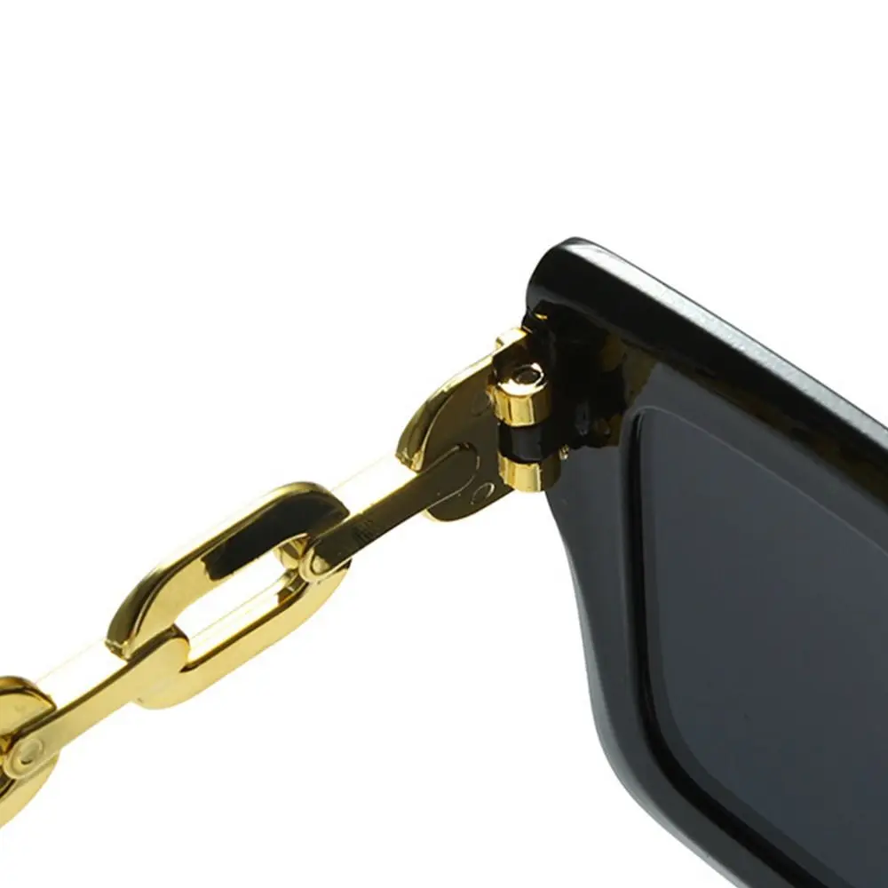 Gafas de sol cuadradas de gran tamaño con protección UV400, lentes de sol de lujo Vintage para playa, Retro, grandes, para hombre y mujer - imagen 2