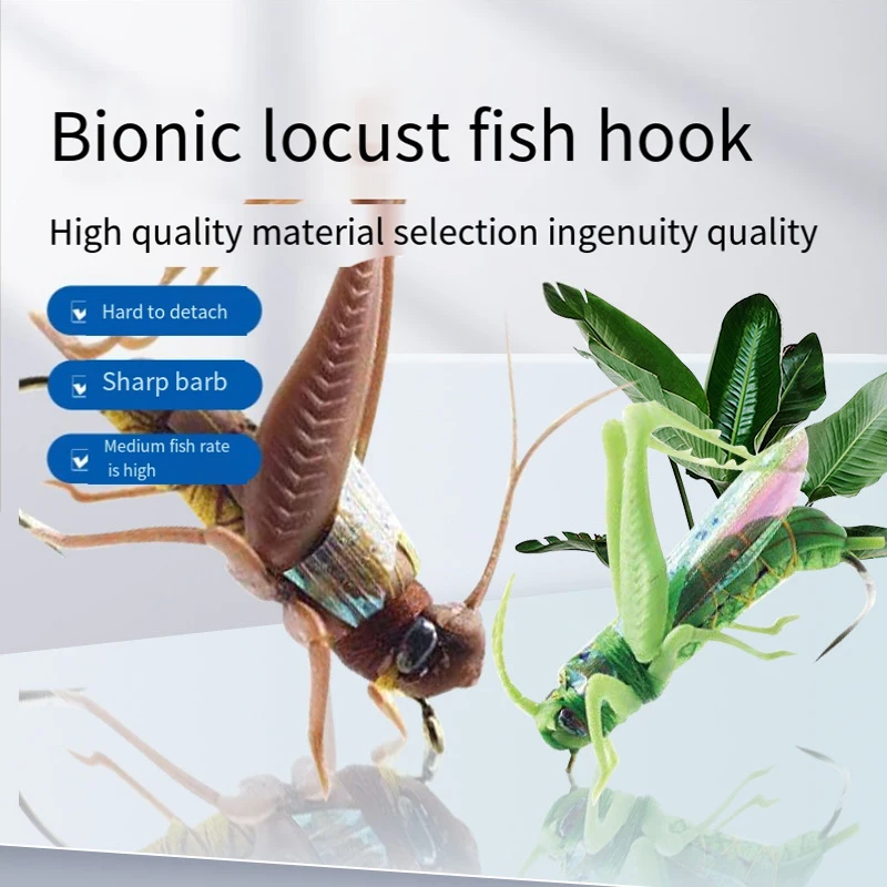 Mino Bait transfronterizo con anzuelo afilado, cebo de pesca biónico de langosta, cebo Luya, Señuelos de pesca, todas las aguas, atractivo y colorido