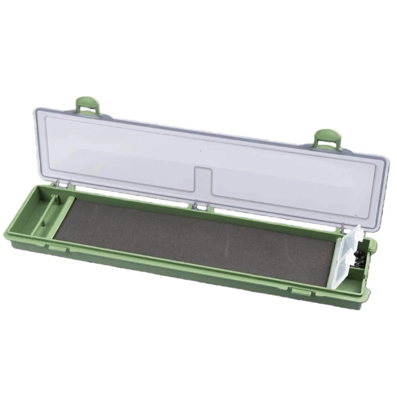 Caja de aparejos de pesca de carpa JSFUN, tablero de aparejo de pelo rígido con pines, caja de aparejo de pesca de carpa, caja de almacenamiento de aparejo de billetera
