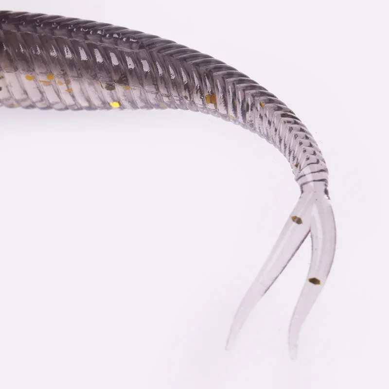 10 Uds Jig señuelo de silicona suave 7cm 1,8g Minnow gusano Wobblers doble Color cebo Artificial lubina agua salada aparejos de agua dulce - imagen 5