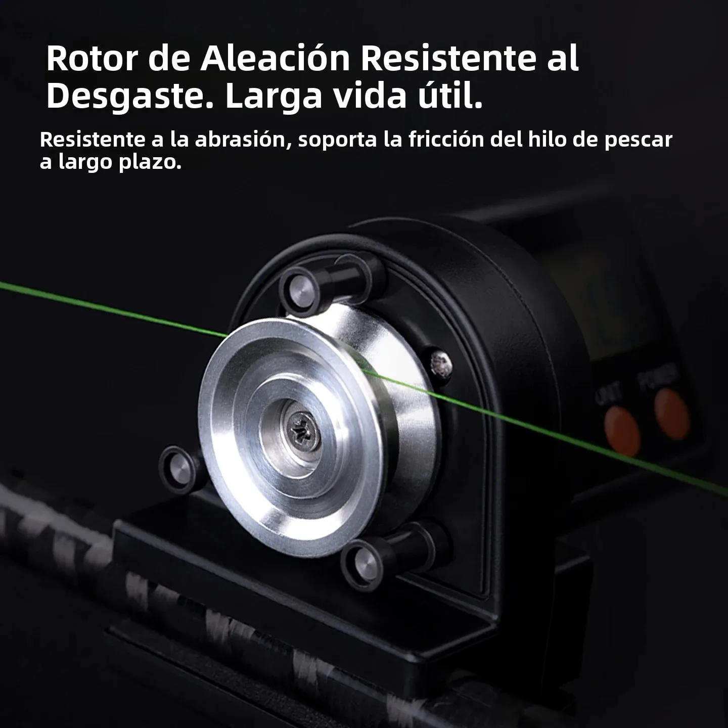 Contador de sedal de pesca con pantalla Digital de 999,9 M para niños, contador de sedal de pesca nocturna ABS, accesorios de pesca (baterías no incluidas) - imagen 4