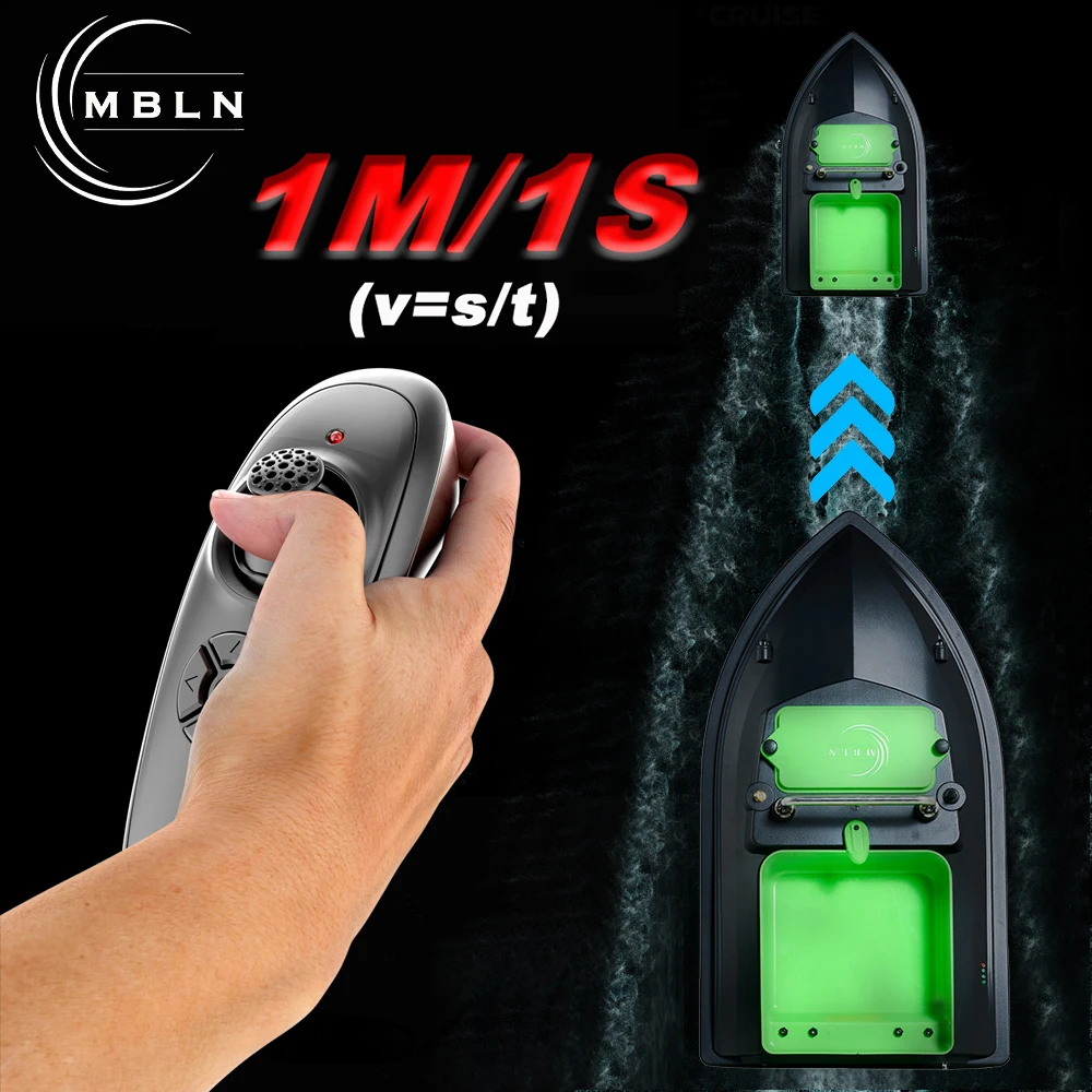 MBLN Barco de cebo para pesca de carpa, doble caballete, carga de 2 kg, alcance remoto de 300 m, velocidad de 1 m/s, herramienta de cebo de precisión para pescadores - imagen 2