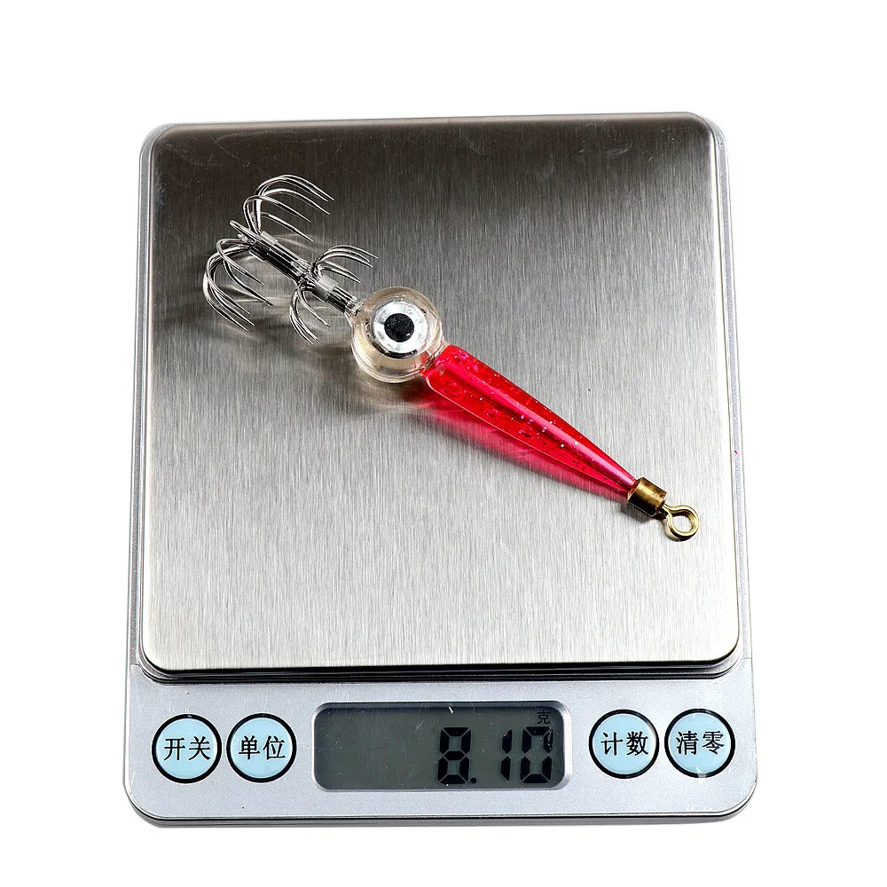 Luz LED subacuática luminosa para pesca, 9cm/8,1g, superimpermeable, fluorescente, brilla en la oscuridad - imagen 5