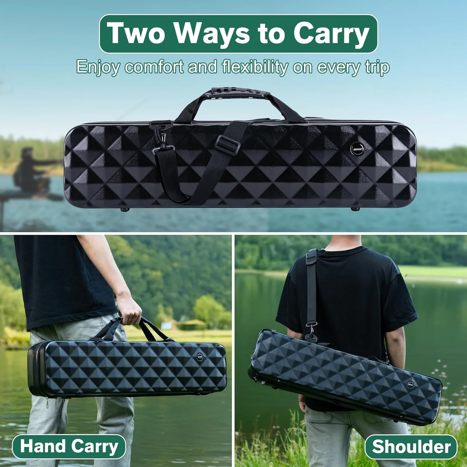 Goture Cañas de pesca con mosca y estuche - imagen 4