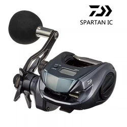 DAIWA-carrete de pesca con rueda de conteo eléctrico SPARTAN IC, 200H, 200HL, 4 + 1BB, arrastre máximo de 5KG, relación de engranaje 6,3: 1