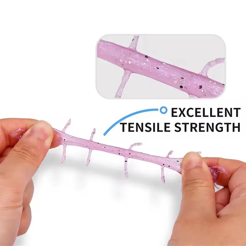 WEIHE (5 uds) 4,2 cm 5g 5 colores señuelo de pesca suave artificial cebo de pesca de langosta suave señuelos TPE con lentejuelas agua salada agua dulce - imagen 3