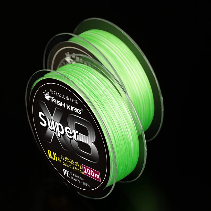Japón PE X8 verde hundimiento tipo 13LB-65LB PE línea señuelo alambre de alta resistencia trenzado línea de pesca para lubina carrete de pesca de carpa - imagen 2
