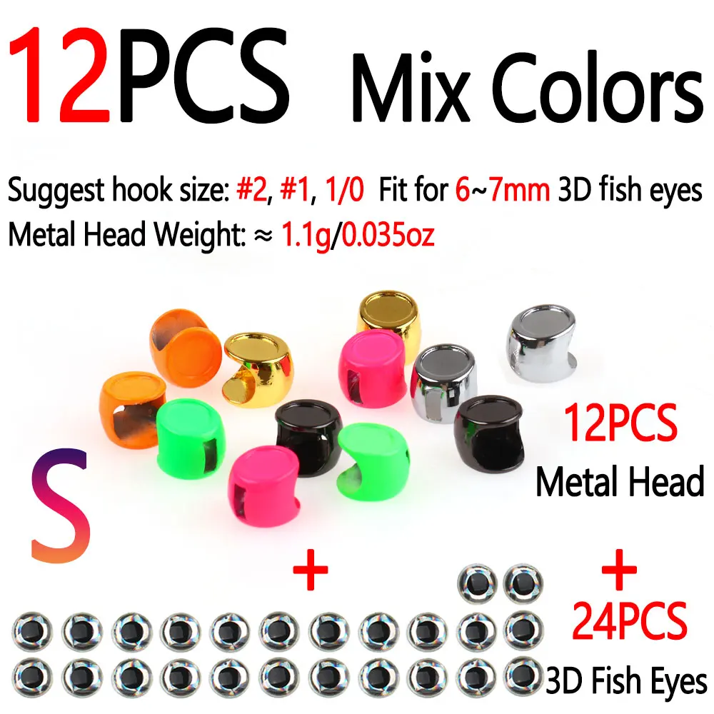 12pcs Mix Color S